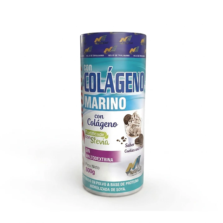 Colágeno Marino en polvo 800g con Estevia - Sabor Cookies and Cream 1