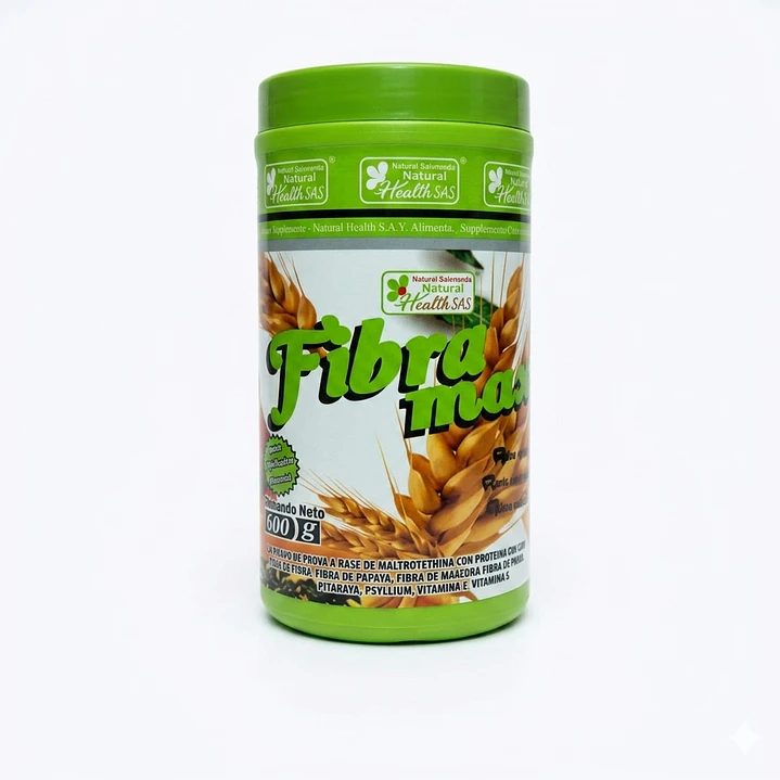 Fibra Max 500g - Suplemento de Fibra Natural con Papaya y Psyllium 1