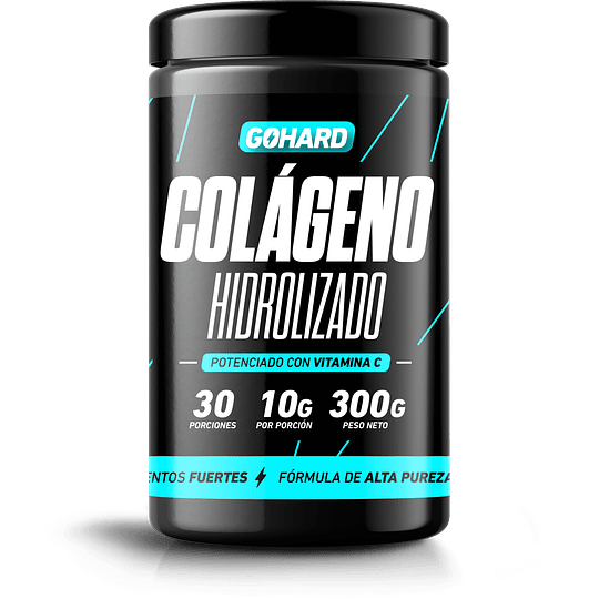 Colageno Hidrolizado En Polvo Con Vitamina C 300grs Gohard - Image 1