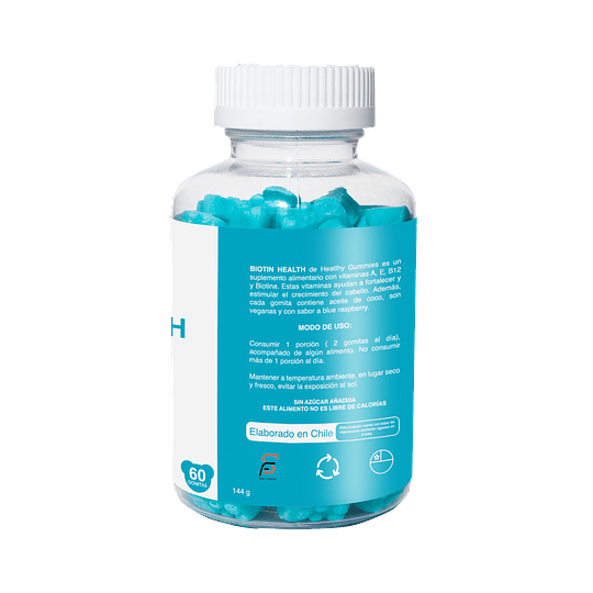 Biotin Health 1 Mes Vitaminas Para El Pelo - Image 3