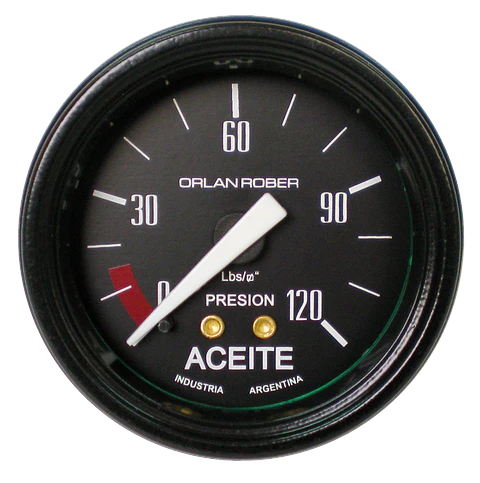 Reloj Presión de Aceite - Classic Negro 120 PSI