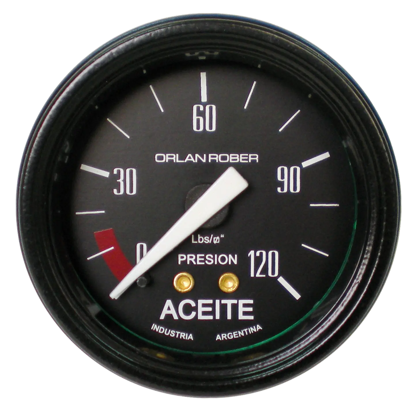 Reloj Presión de Aceite - Classic Negro 120 PSI 1