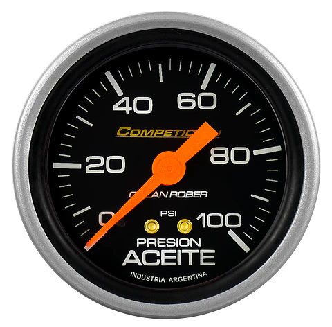 Reloj Presión de Aceite - Competicion 100 PSI