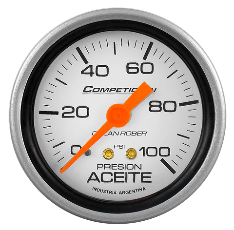 Reloj Presión de Aceite - Competicion 100 PSI