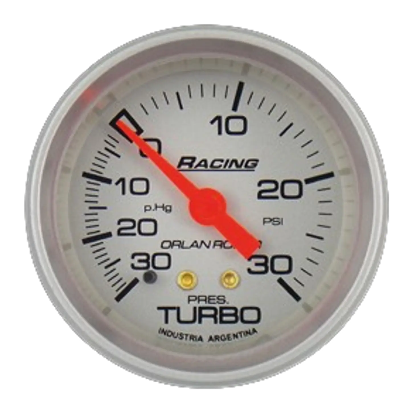 Reloj Presion de Turbo - Racing Plata  1