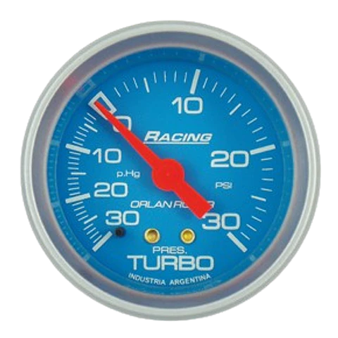 Reloj Presion de Turbo - Racing Celeste