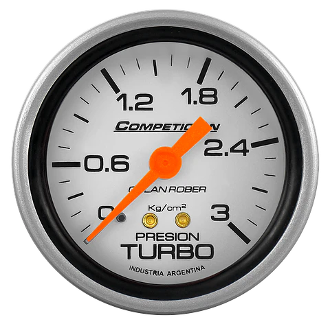 Reloj Presion de Turbo - Competicion Plata 