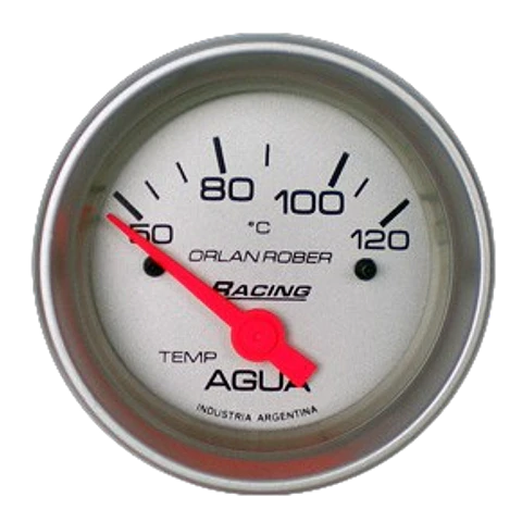 Reloj Temperatura de Agua - Racing Gris - Eléctrico 12v