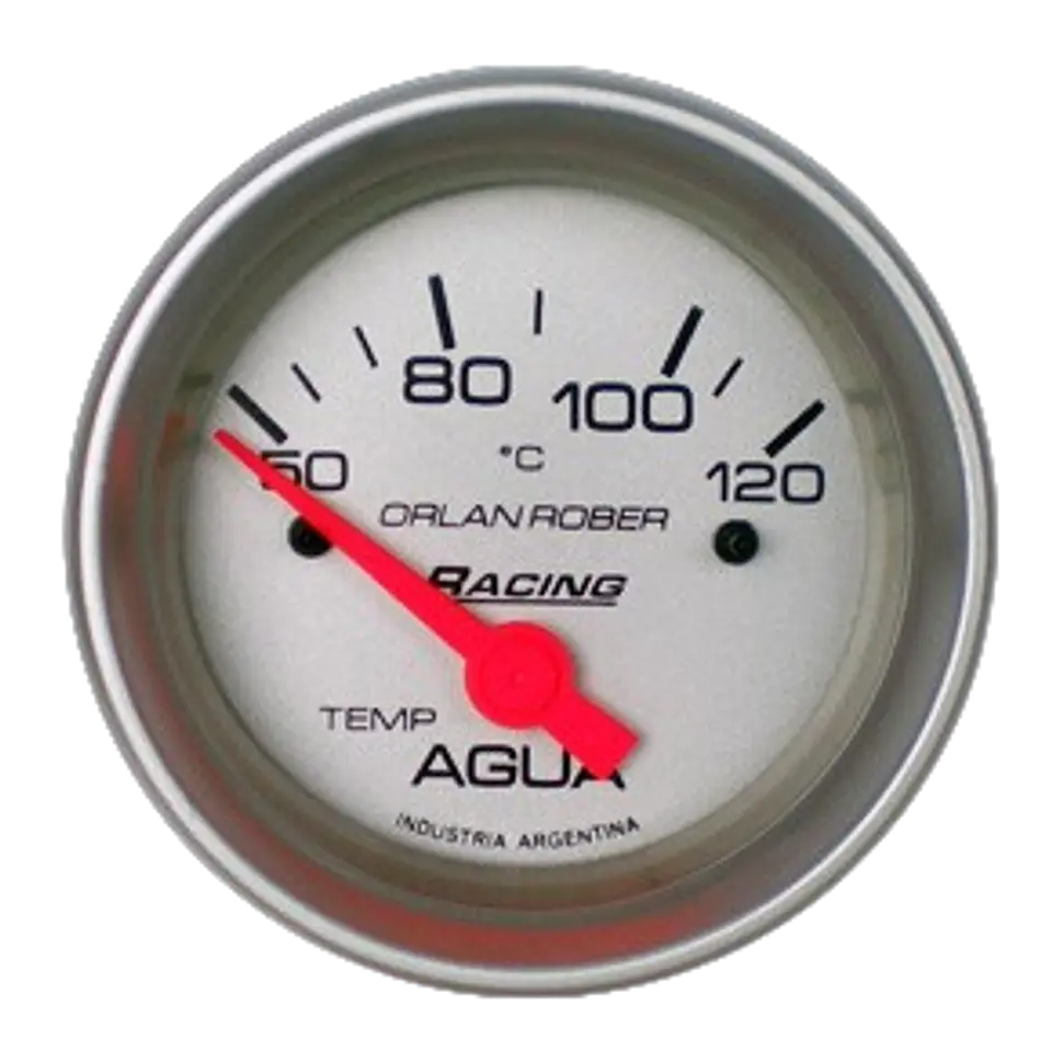 Reloj Temperatura de Agua - Racing Gris - Eléctrico 12v 1
