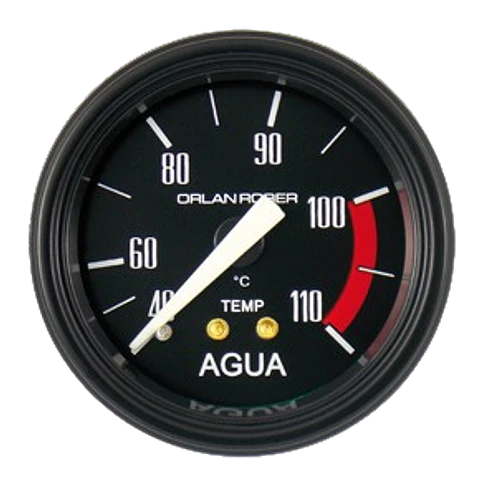 Reloj Temperatura de Agua Mecánico - Clásico Negro 