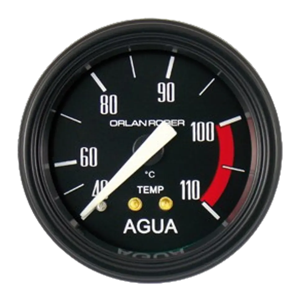 Reloj Temperatura de Agua Mecánico - Clásico Negro  1