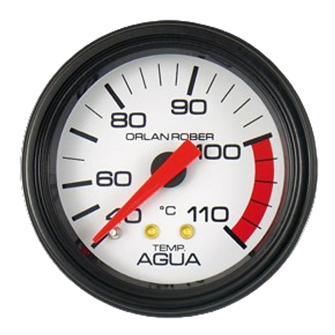 Reloj Temperatura de Agua Mecánico - Clásico Blanco 