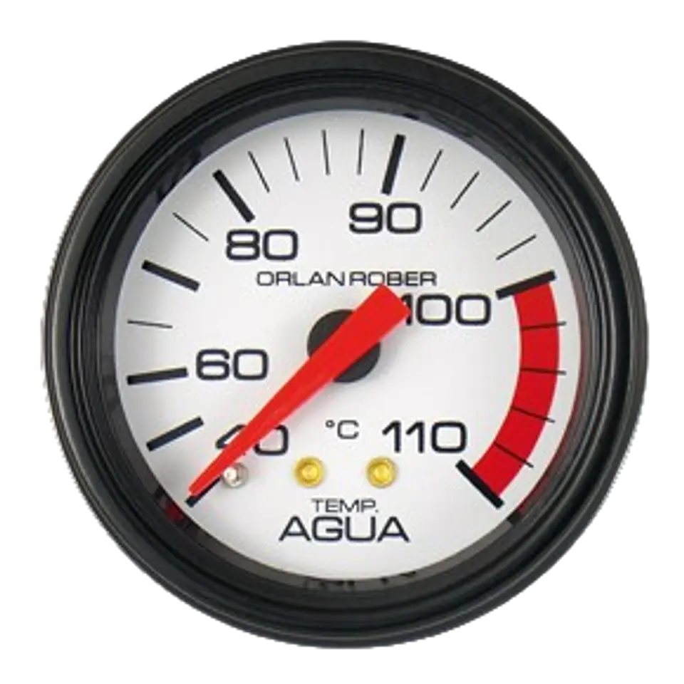Reloj Temperatura de Agua Mecánico - Clásico Blanco  1
