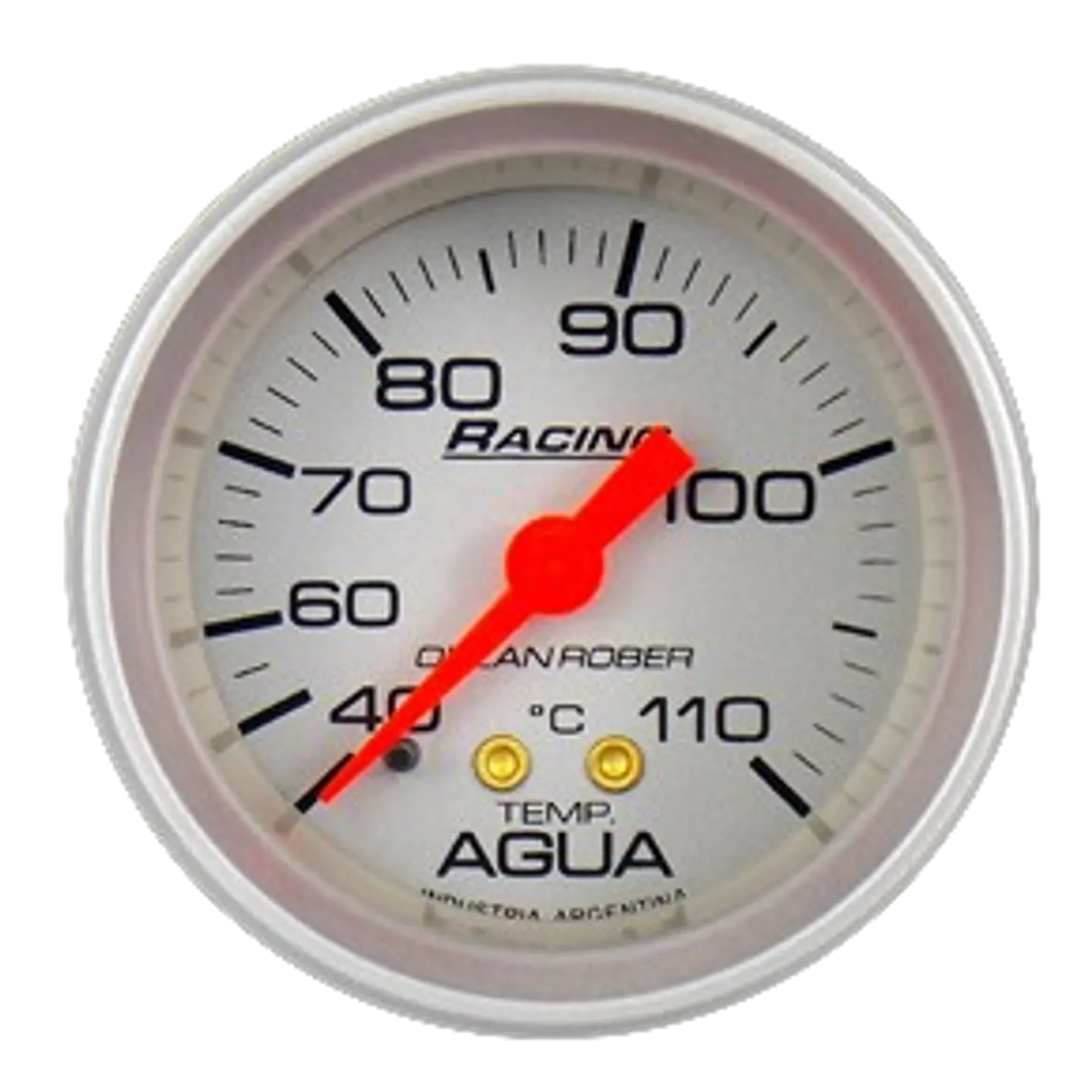 Reloj Temperatura de Agua Mecanico - Racing Gris  1