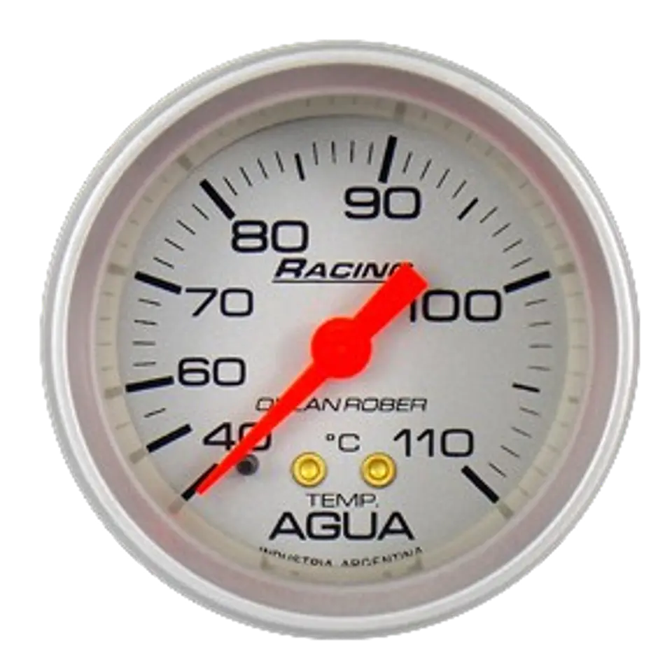 Reloj Temperatura de Agua Mecanico - Racing Gris  1