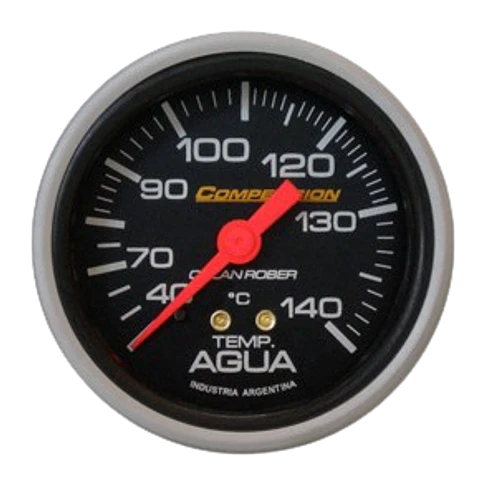 Reloj Temperatura de Agua Mecánico - Competición Negro 