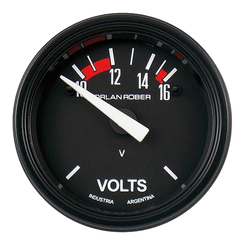 Voltímetro Orlan Rober- 12V - 52mm - Clásico 