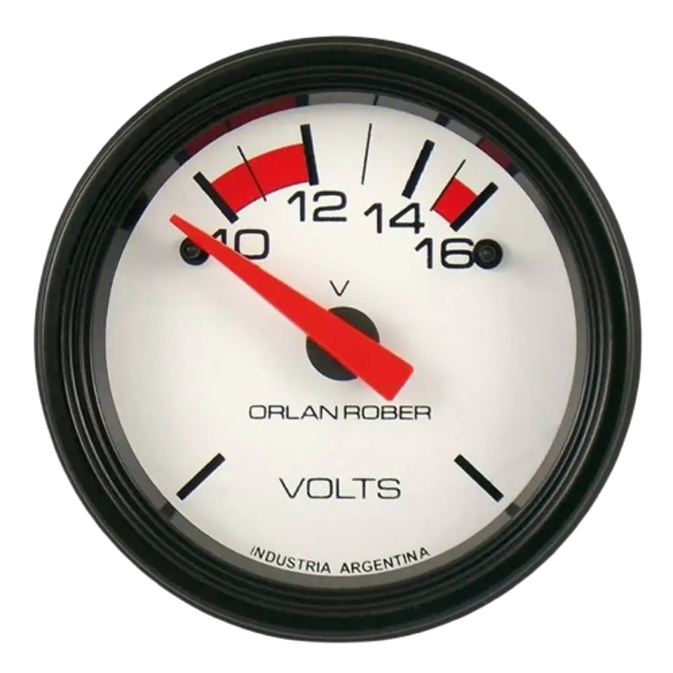Voltímetro Orlan Rober - 12V - 52mm - Clásico 1