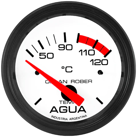 Reloj Temperatura de Agua - Classic Blanco - Electrico 12v