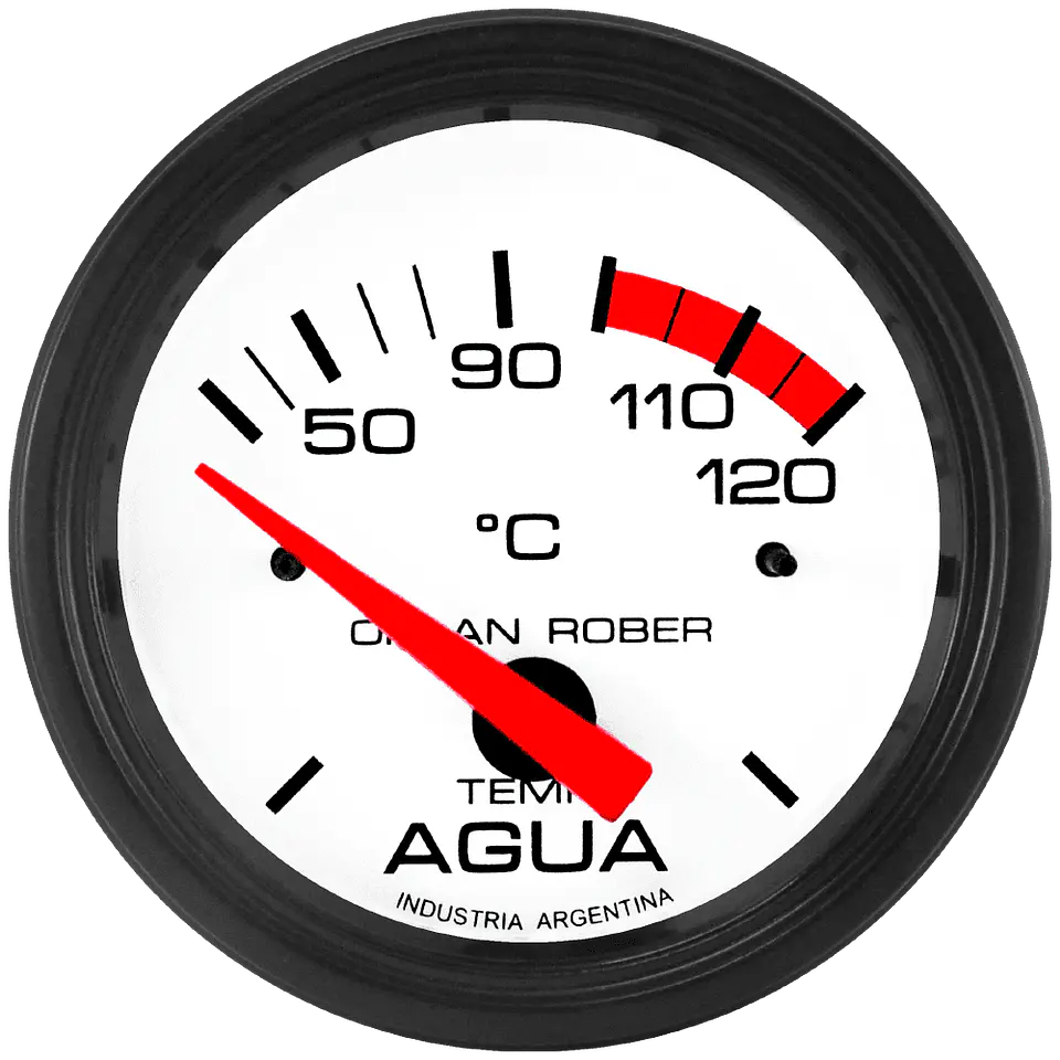 Reloj Temperatura de Agua - Classic Blanco - Electrico 12v 1