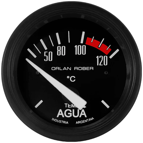 Reloj Temperatura de Agua - Classic Negro - Electrico 12v