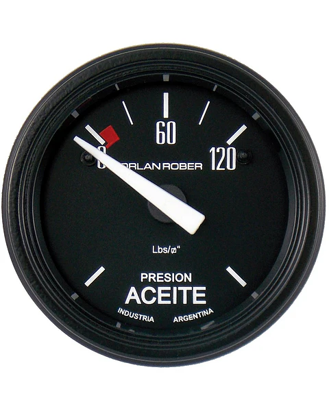 Reloj Presión de Aceite - Eléctrico con Bulbo - 12V y 24V 