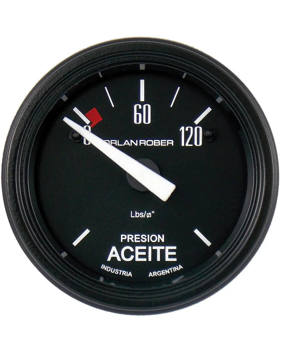 Reloj Presión de Aceite - Eléctrico con Bulbo - 12V y 24V  1