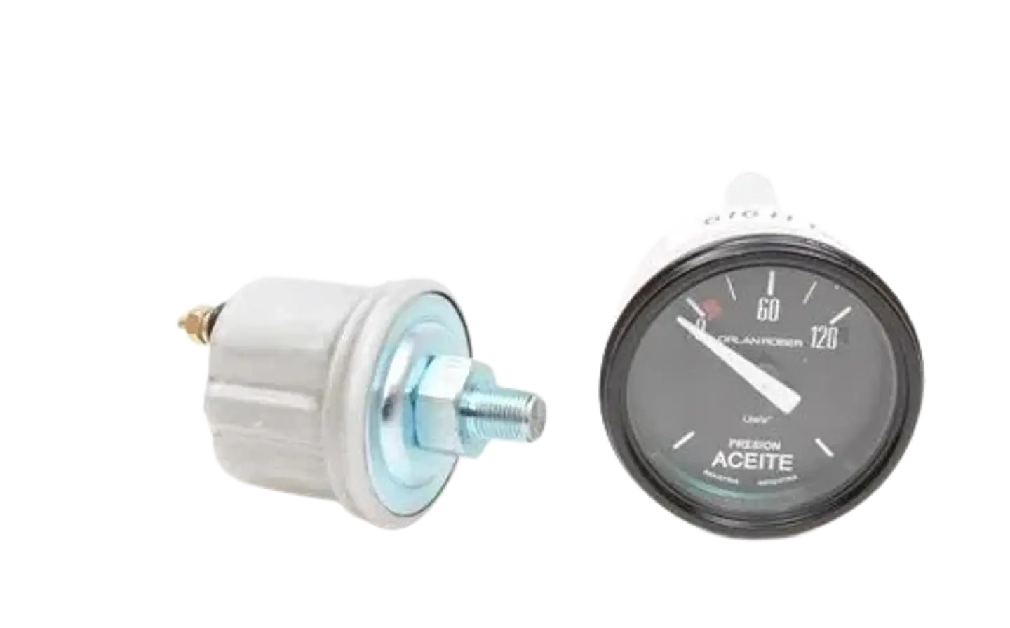 Reloj Presión de Aceite - Eléctrico con Bulbo - 12V y 24V  2
