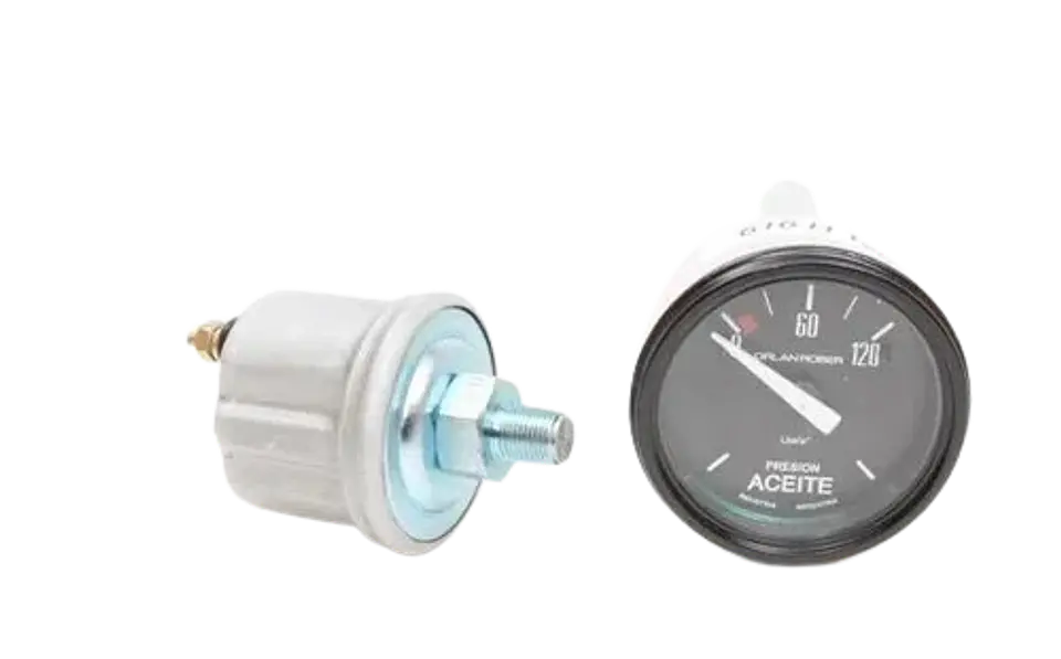 Reloj Presión de Aceite - Eléctrico con Bulbo - 12V y 24V  2