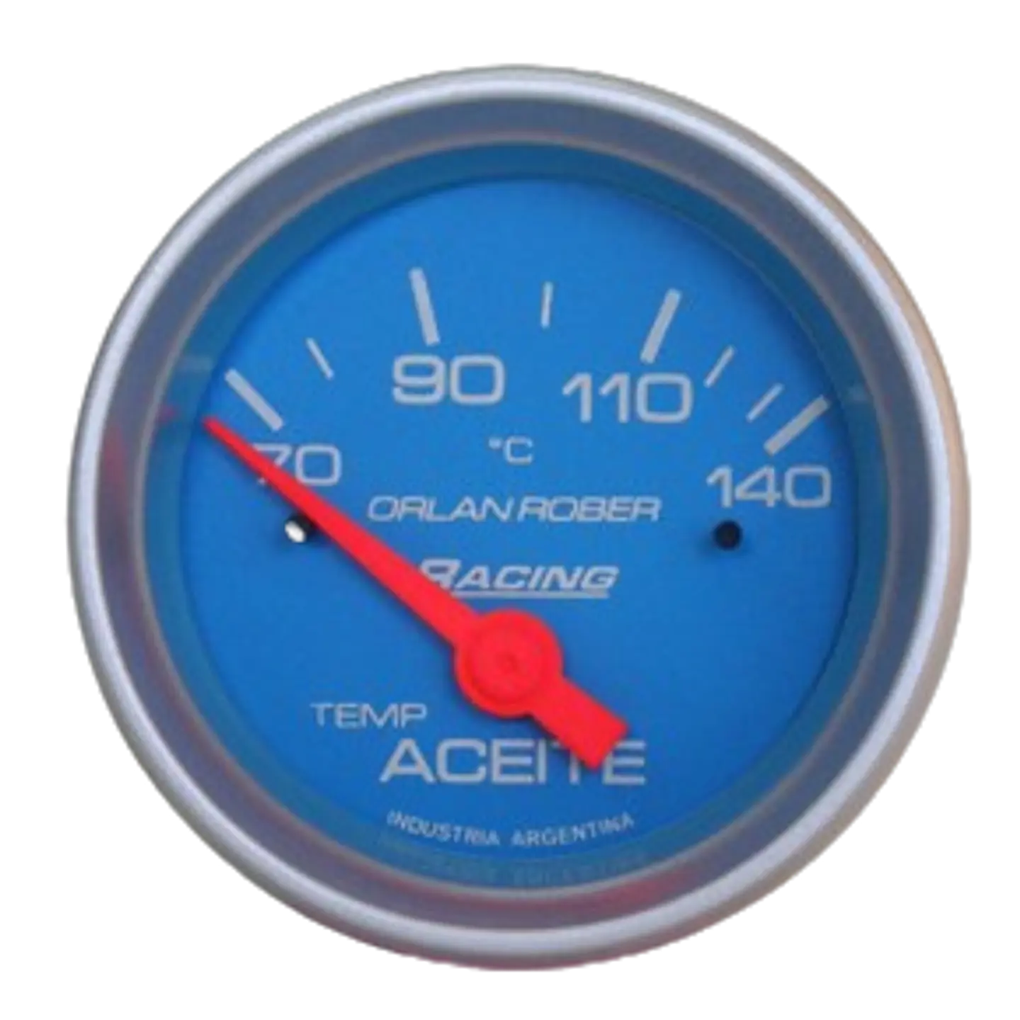 Reloj Temperatura de Aceite - Racing Celeste - Eléctrico 12V  1