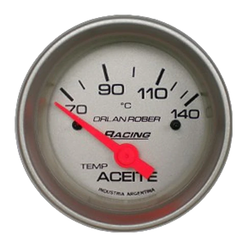 Reloj Temperatura de Aceite - Racing Gris - Eléctrico 12V 