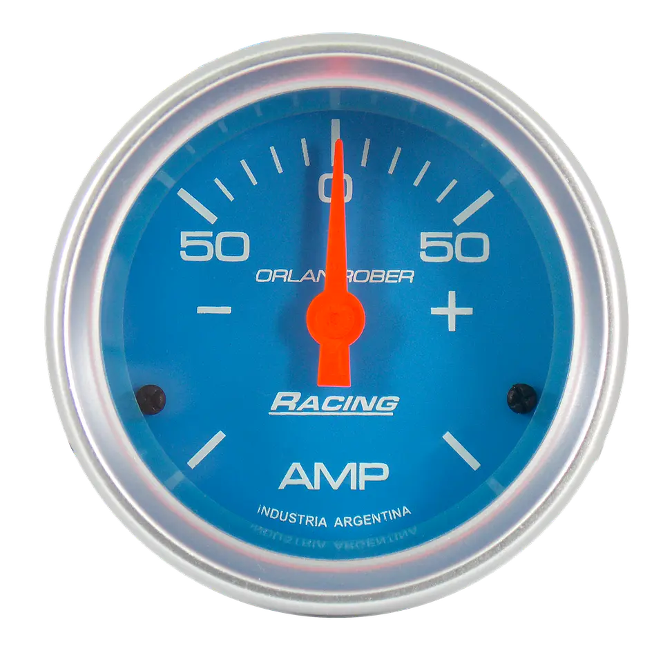 Reloj Amperímetro Celeste Racing 1