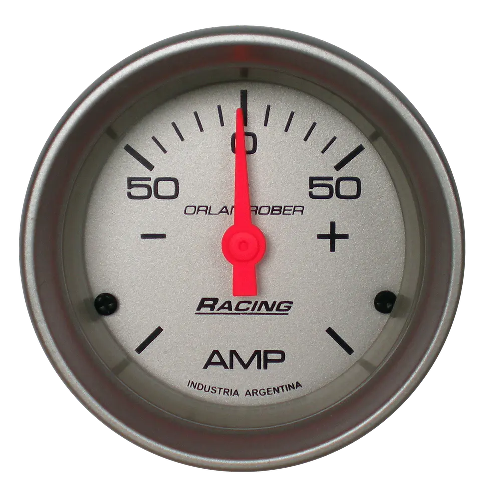 Reloj Amperímetro Gris Racing 1