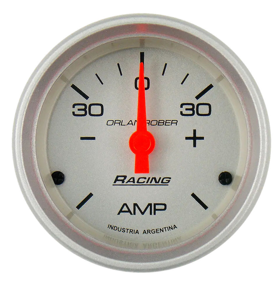 Reloj Amperímetro Gris Racing 2