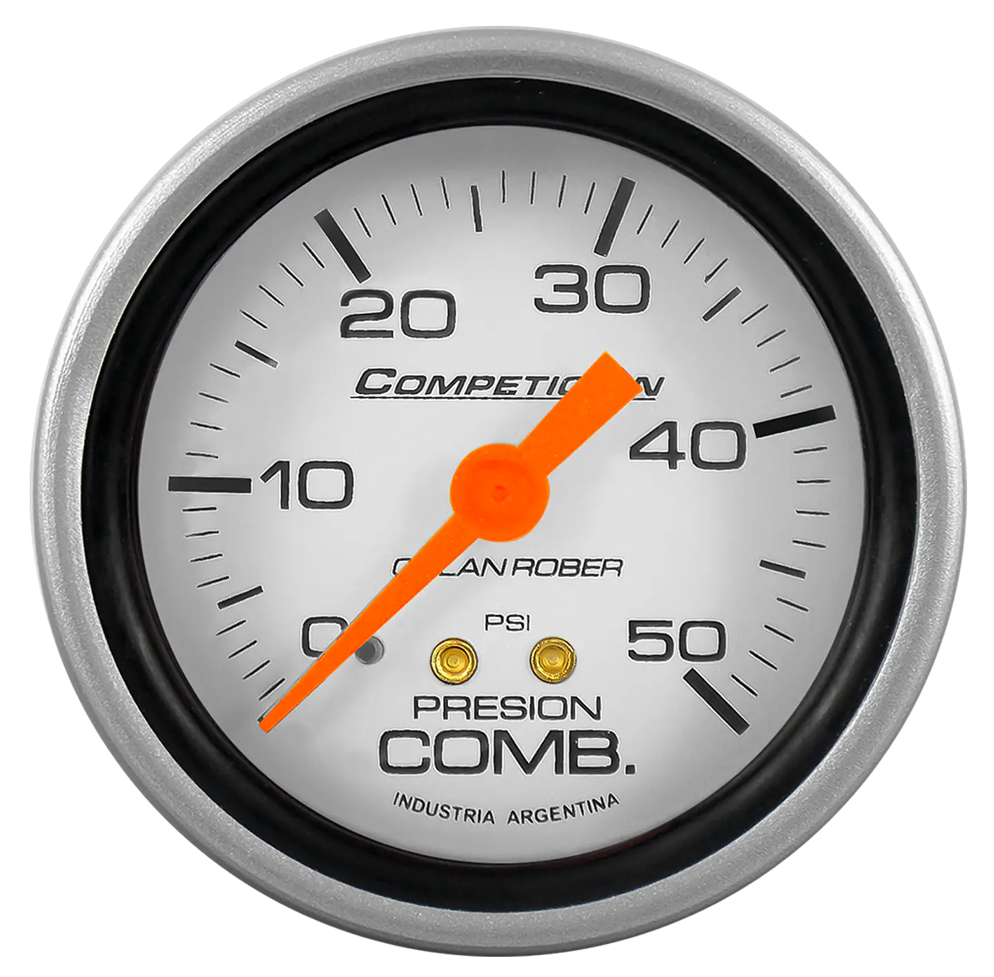 Reloj Presión de Combustible - Gris Competición 50 PSI 1