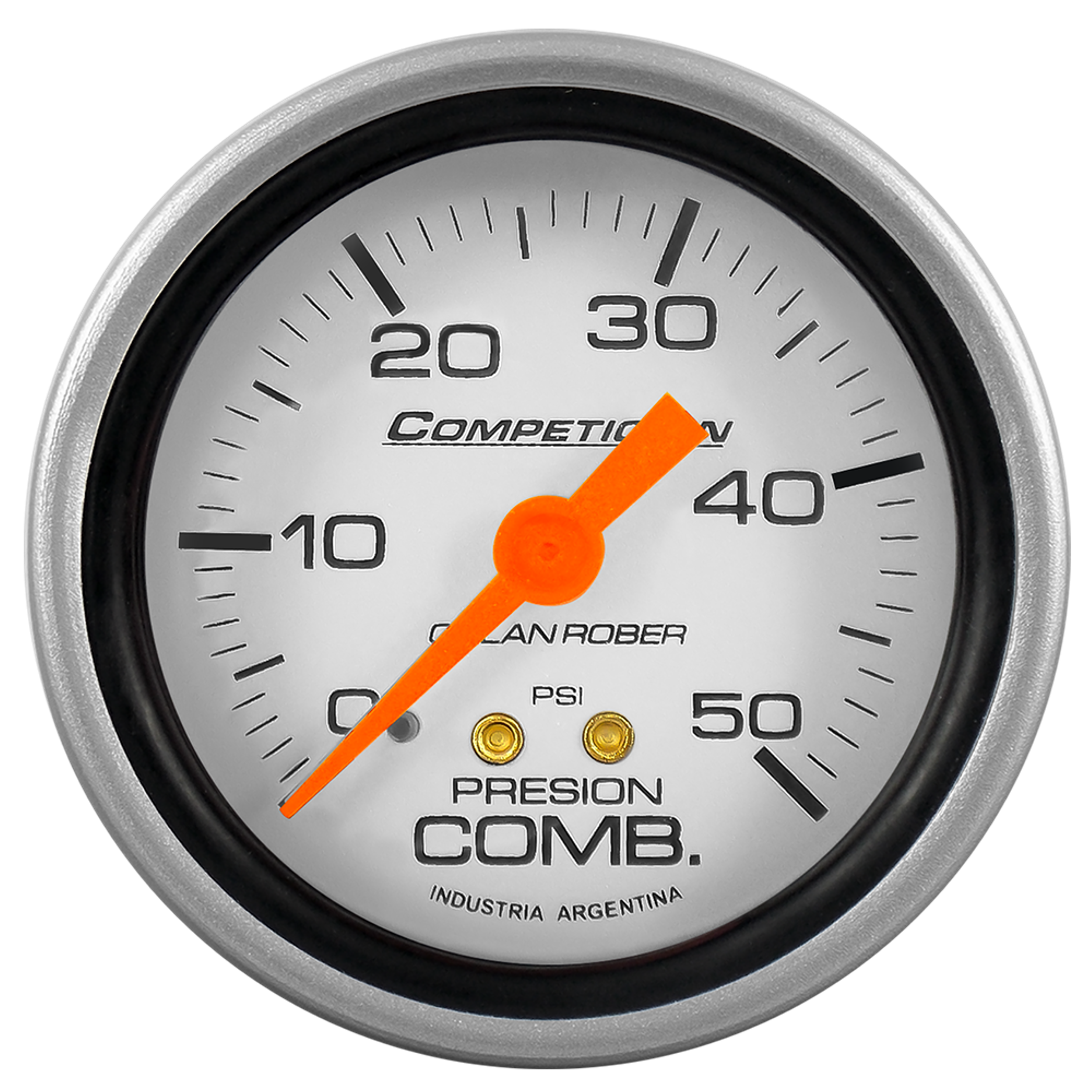 Reloj Presión de Combustible - Gris Competición 50 PSI 1