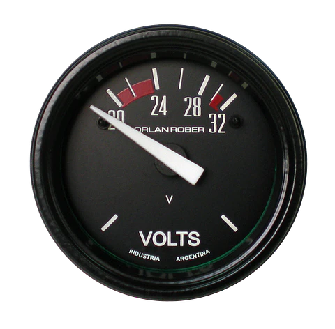 Voltímetro Orlan Rober - 24V - 52mm Clásico 