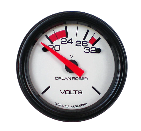 Voltímetro Orlan Rober - 24V - 52mm Clásico 