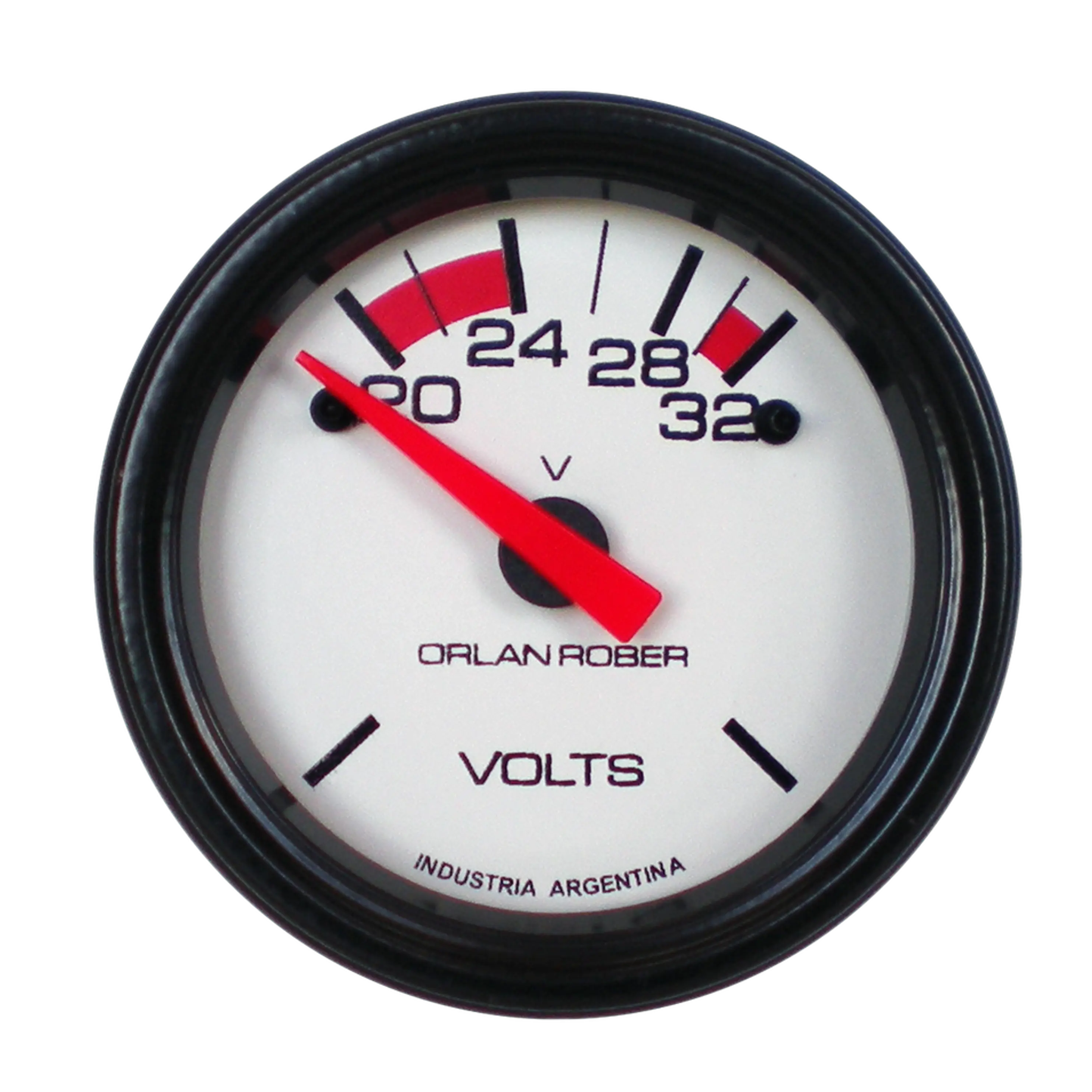 Voltímetro Orlan Rober - 24V - 52mm Clásico  1