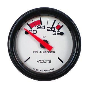 Voltímetro Orlan Rober - 24V - 52mm Clásico 