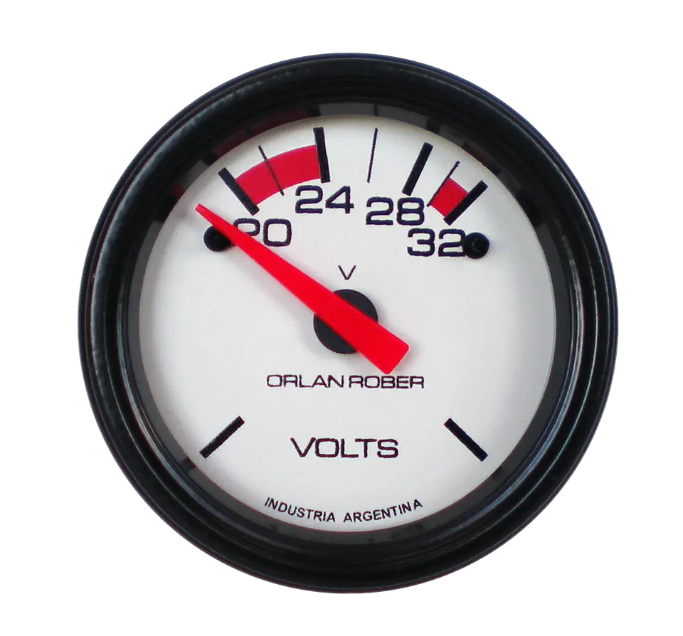 Voltímetro Orlan Rober - 24V - 52mm Clásico  1