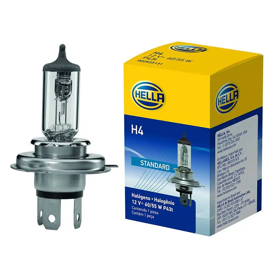 Ampolleta H4 Halógena - HELLA  1