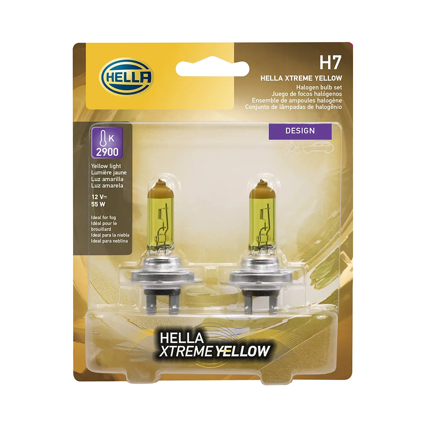 Ampolleta H7 -Xtreme Yellow - Hella  1