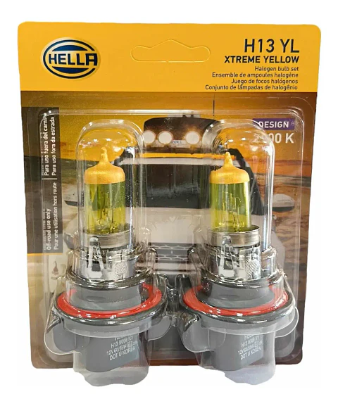 Ampolletas H13 - Xtreme Yellow - Hella 