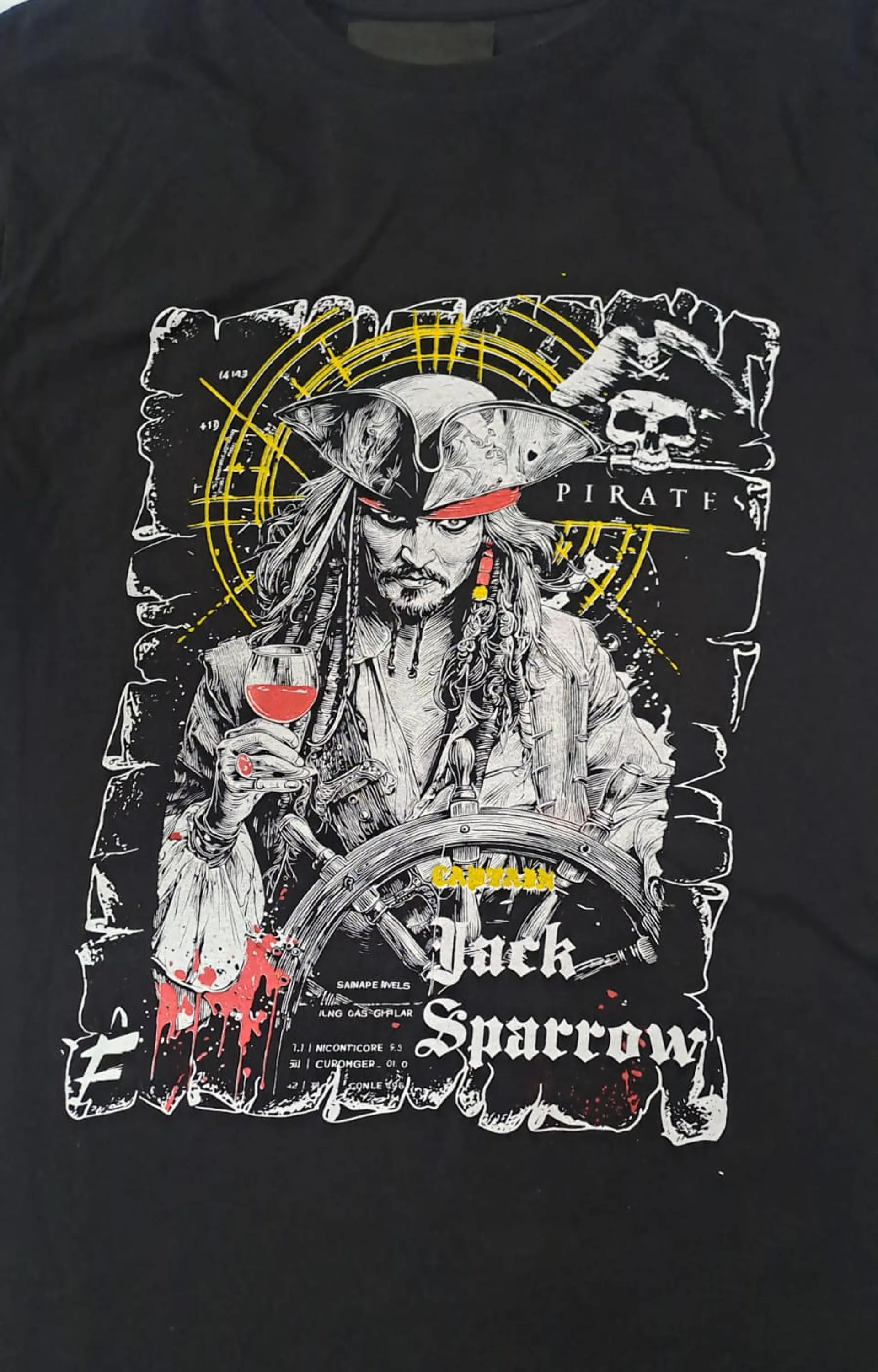 Polera Piratas del Caribe - Capitán Jack Sparrow 2