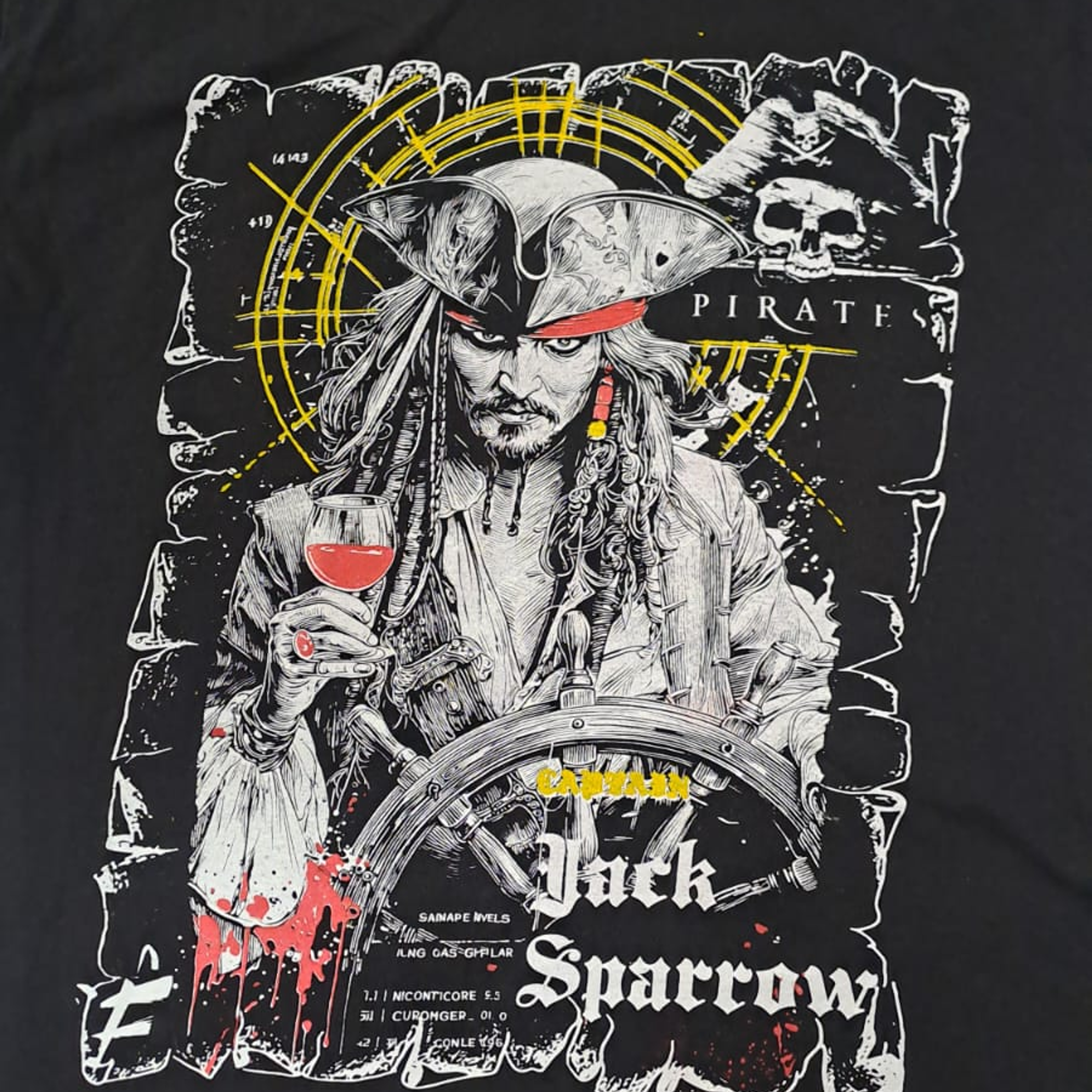 Polera Piratas del Caribe - Capitán Jack Sparrow 2