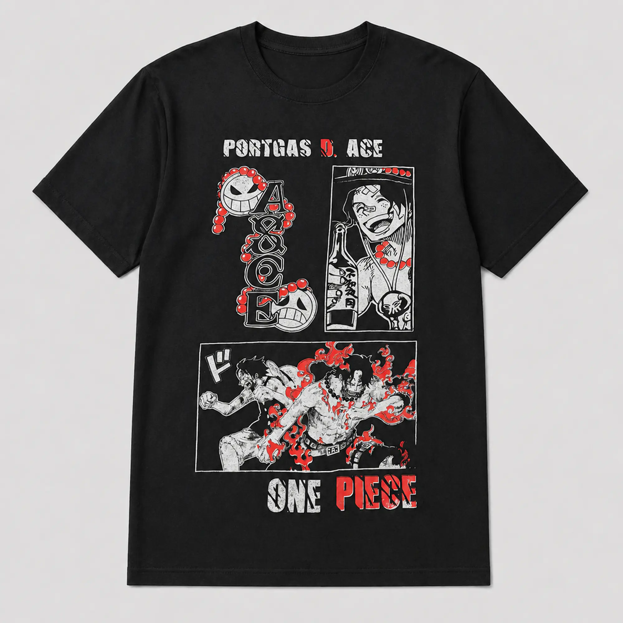 Polera One Piece - Hermanos de Fuego y Goma 1