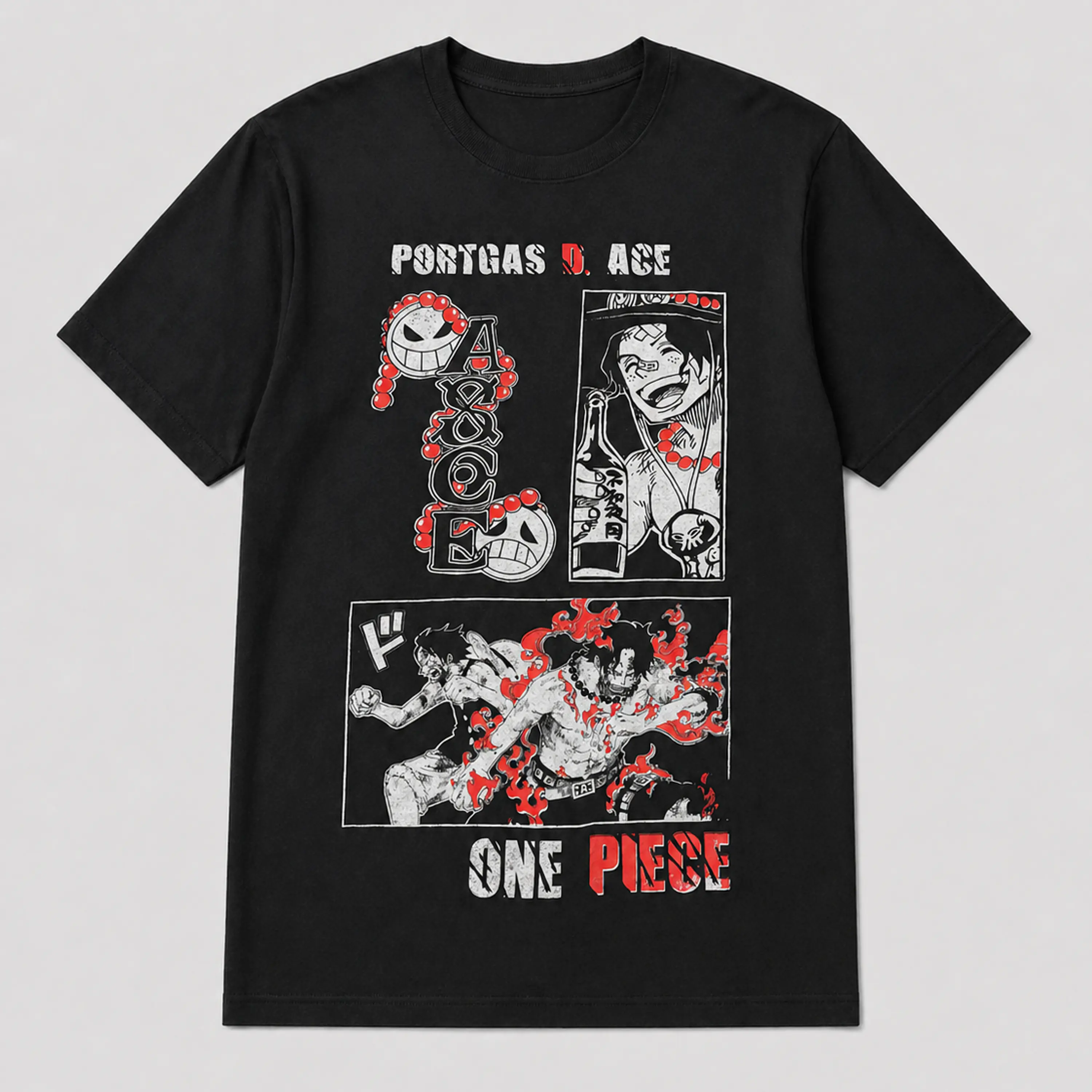 Polera One Piece - Hermanos de Fuego y Goma 1