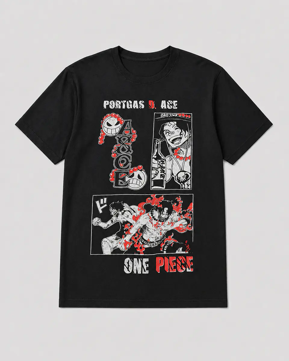 Polera One Piece - Hermanos de Fuego y Goma 1