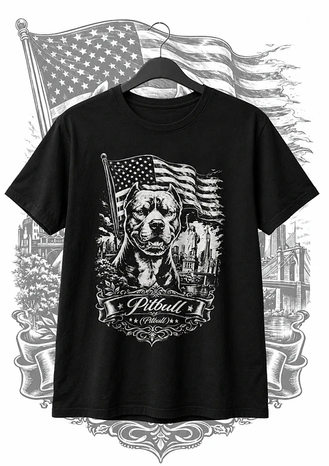 Polera Pitbull negro